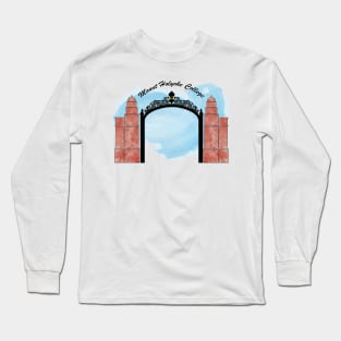 Watercolor Mount Holyoke Gates Long Sleeve T-Shirt